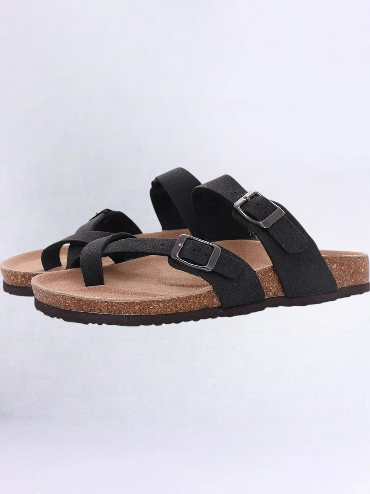 Orado Suede Cork Slide Sandals