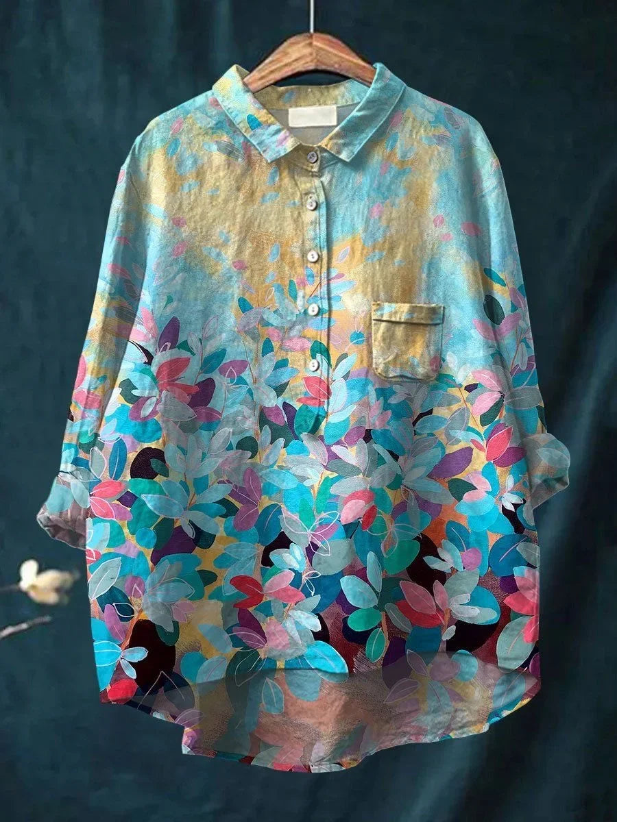 Rose™ Vibrant Floral Print Shirt