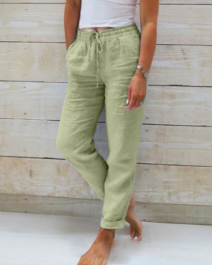 Comfortable linen trousers
