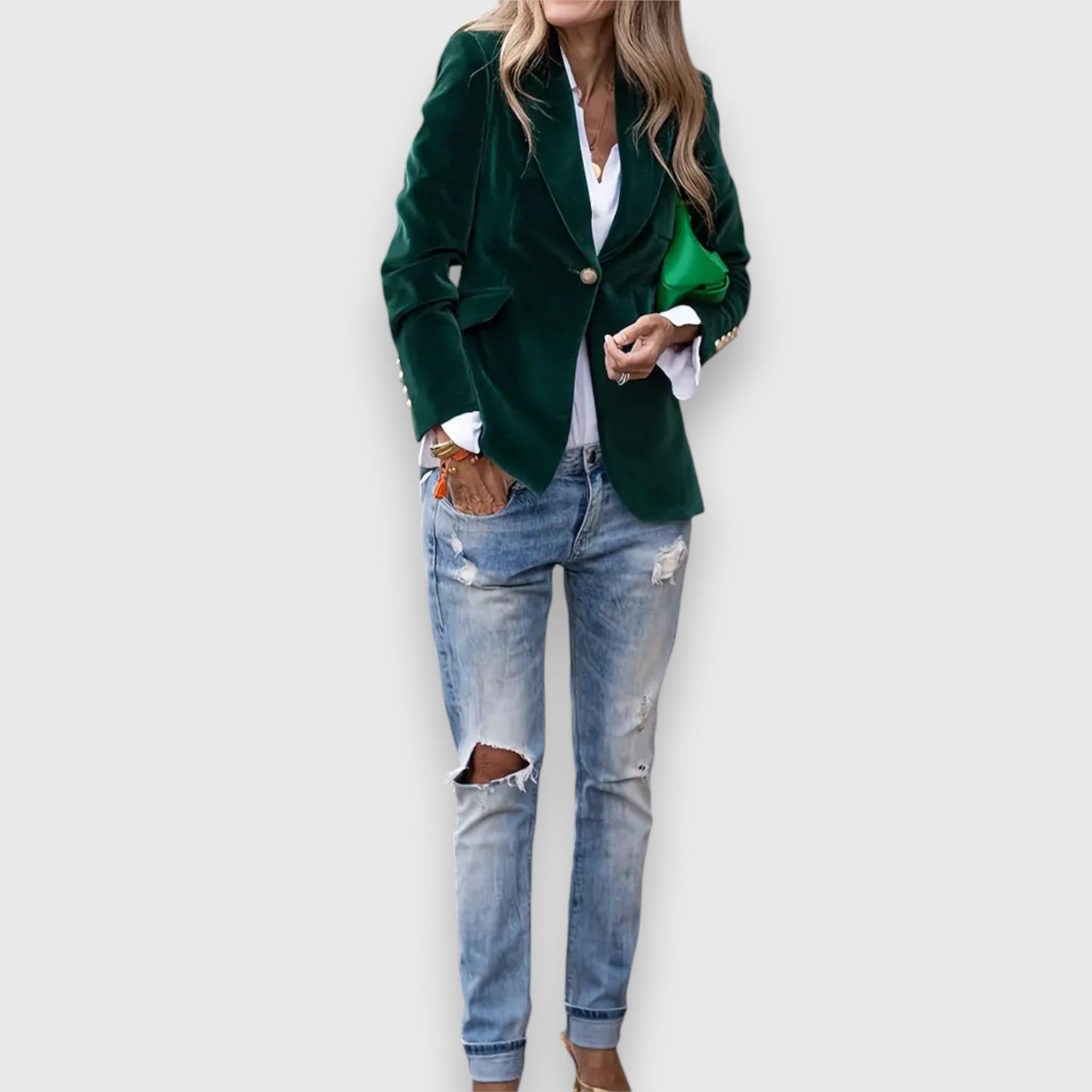 Lizzy™ Chic suede blazer
