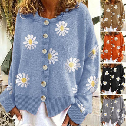 Angel™  Cute Cardigan With Daisies