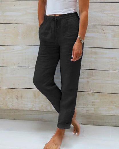 Comfortable linen trousers