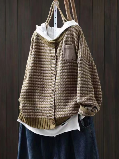 Seliora™ - Textured Knit Cardigan