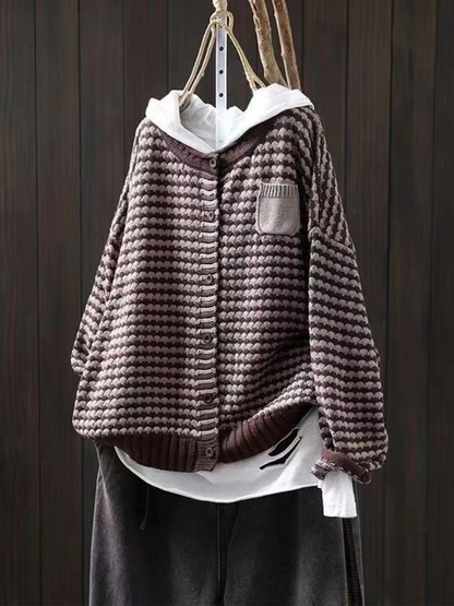 Seliora™ - Textured Knit Cardigan