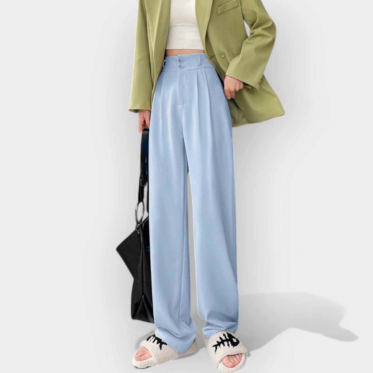 Korean-Inspired Wide-Leg Trousers