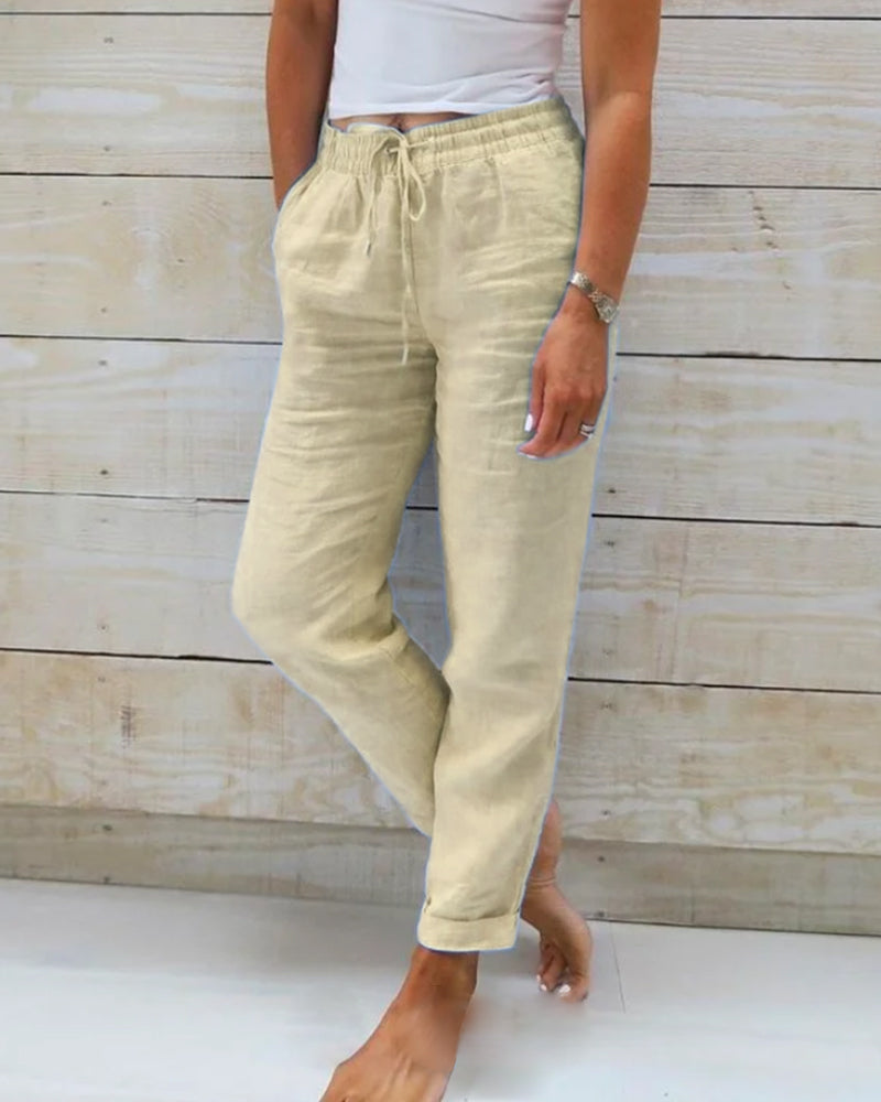Comfortable linen trousers