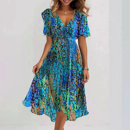Aubrey™ Elegant Printed Dress