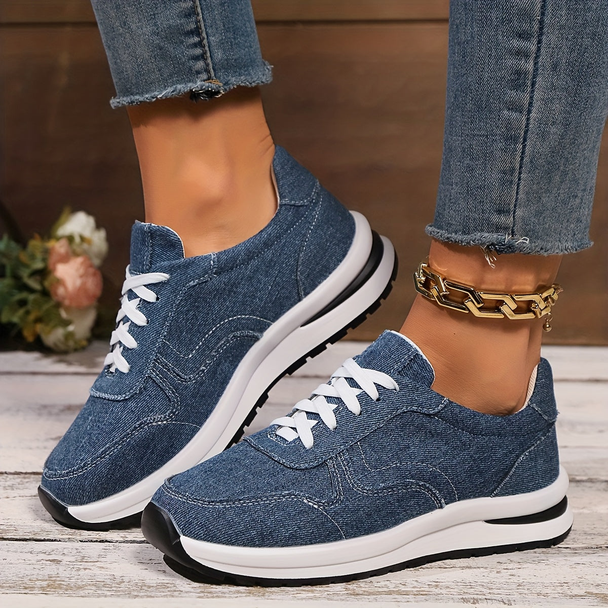 Lizzy™ Orthopedic Denim Sneakers