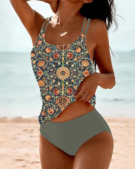Amber™ Boho style tankini set