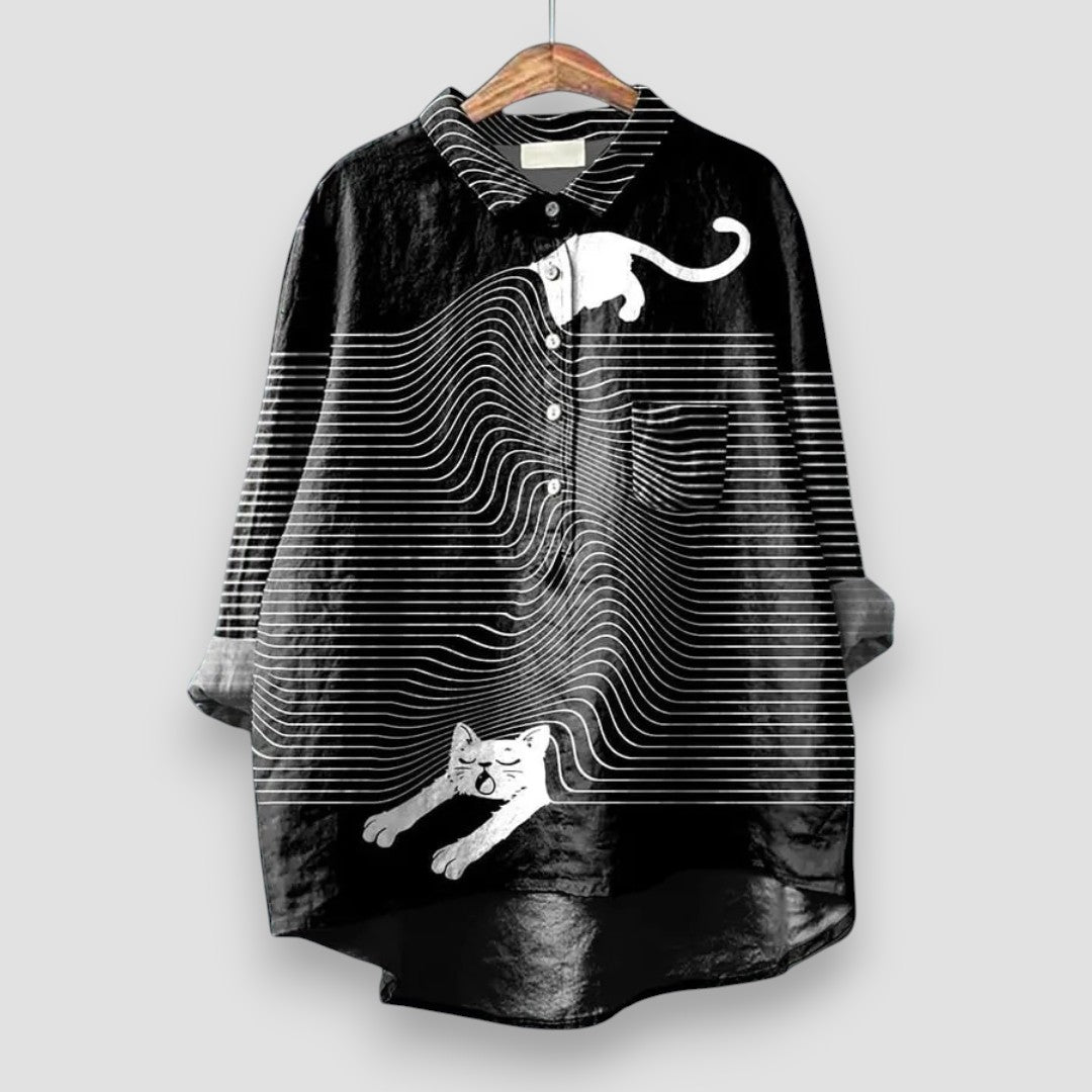 Geraldine™ Women's Shirt with Dog Print