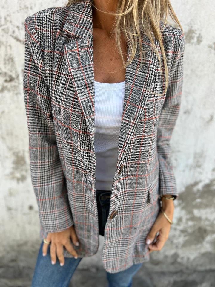 Milly™ Stylish checkered blazer