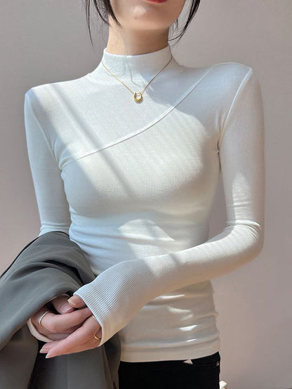 Celeste Mock Neck Long Sleeve Top