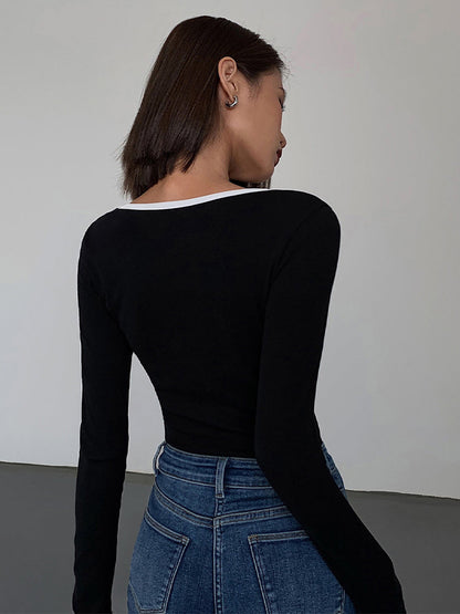 Seren French Long Sleeve Flow Top