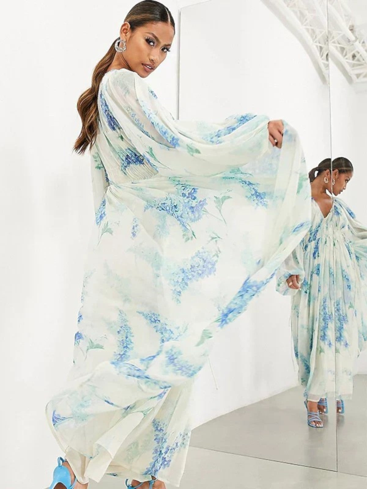 Nora Blue Ocean Maxi Dress