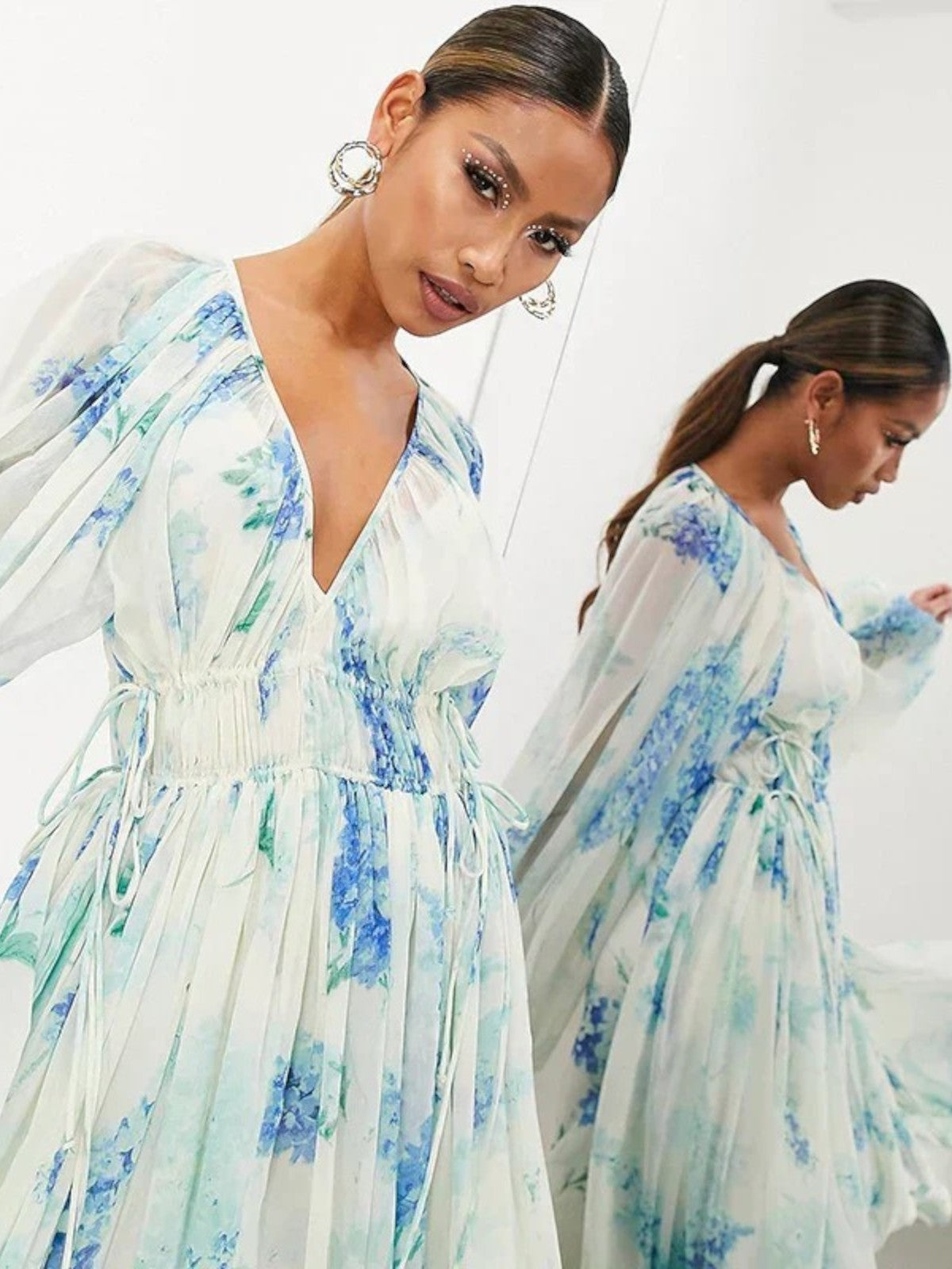 Nora Blue Ocean Maxi Dress