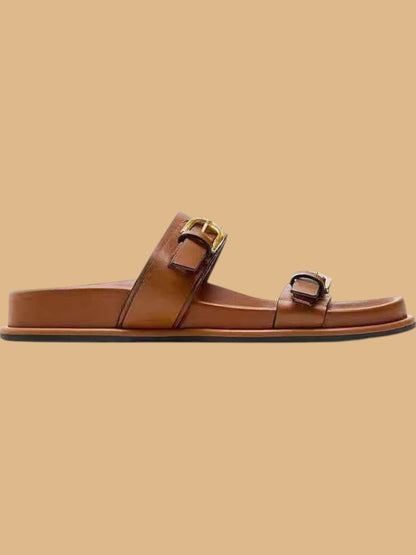 Akaso™ Vegan Leather Strap Sandals