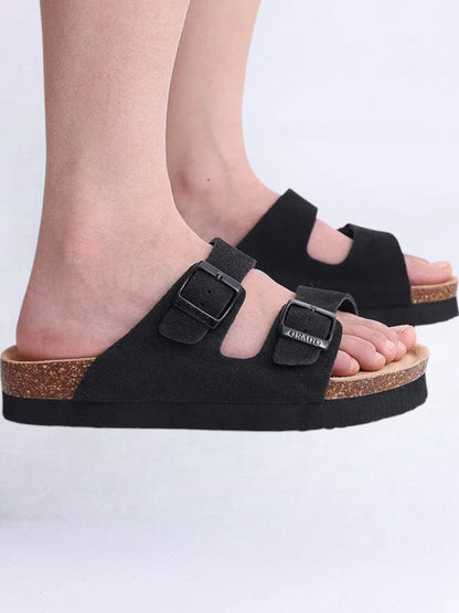 Orado™ Suede Cork Sole Sandals
