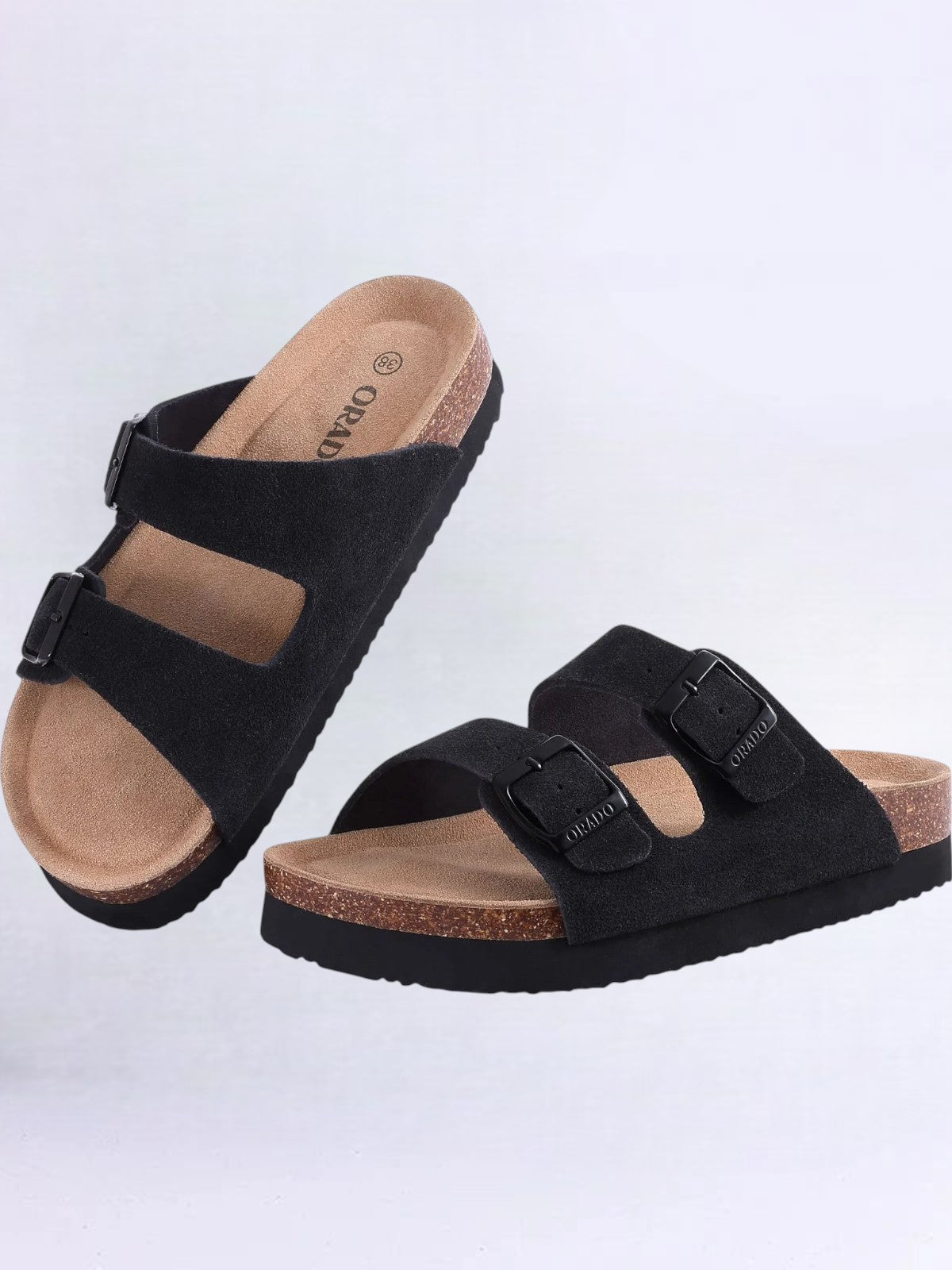 Orado™ Suede Cork Sole Sandals