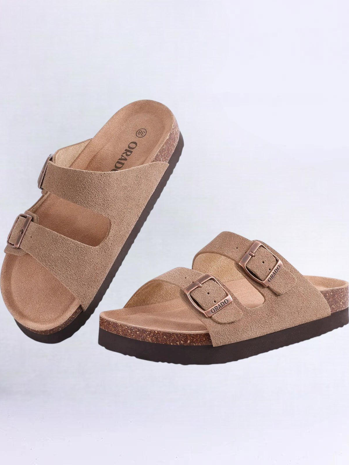 Orado™ Suede Cork Sole Sandals