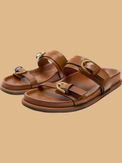 Akaso™ Vegan Leather Strap Sandals