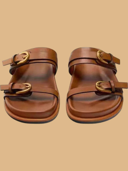 Akaso™ Vegan Leather Strap Sandals