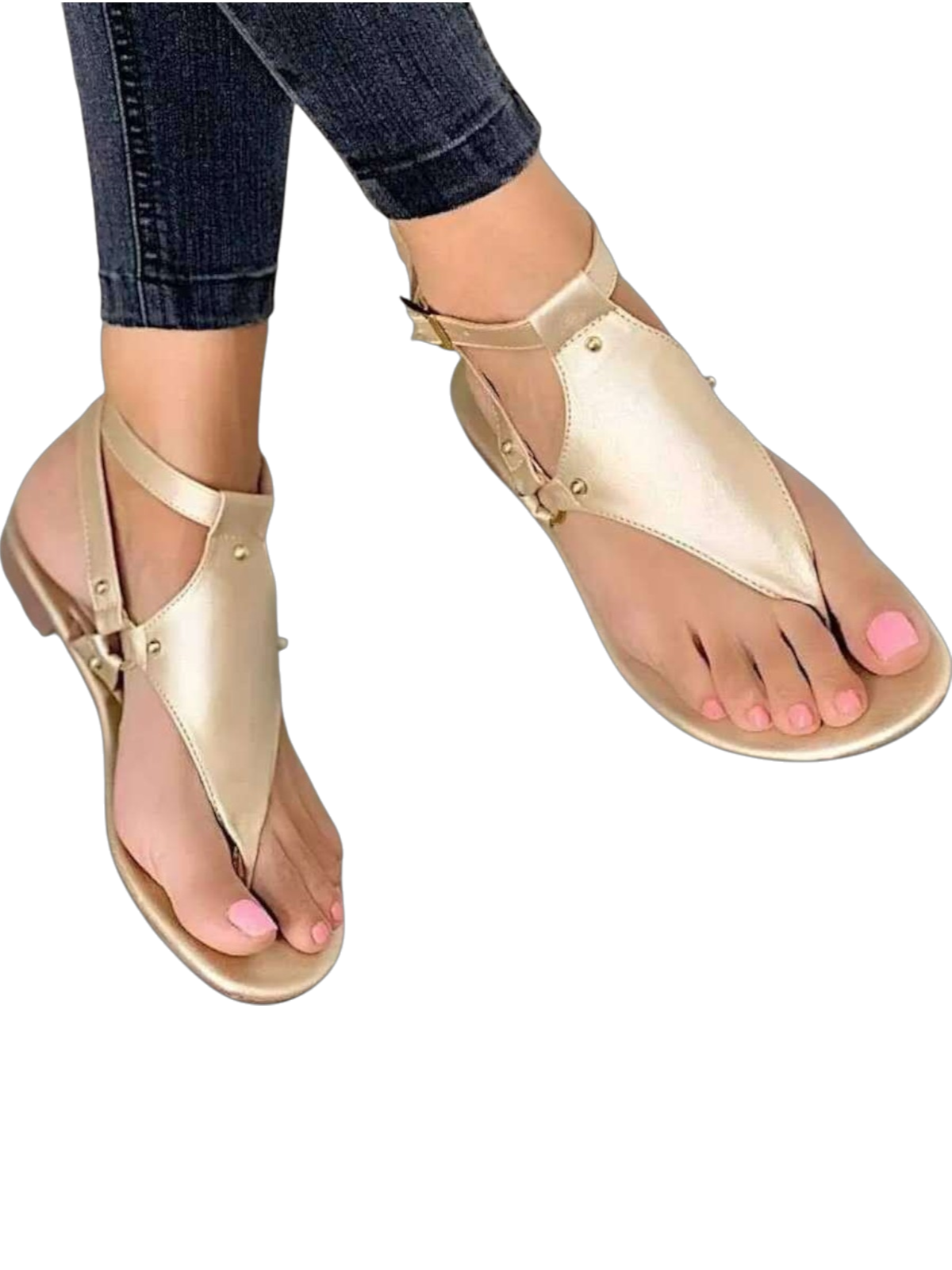 Stella™ Casual Studded Thong Sandals