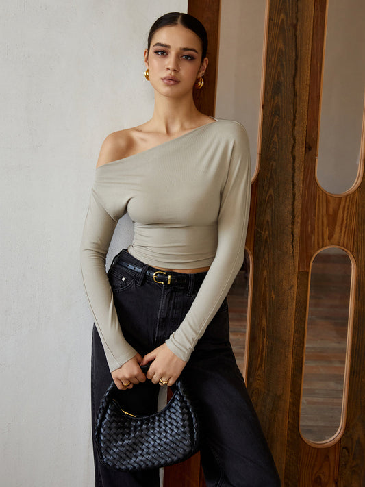 Ava Cold Shoulder Long Sleeve Tee