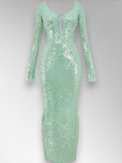 Titama Skyblue Maxi Gown Dress