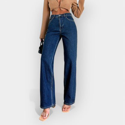 High-Rise Wide-Leg Denim