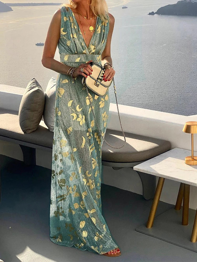 Amy | Elegant Floral Maxi Dress