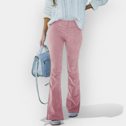 High-Rise Flared Trousers