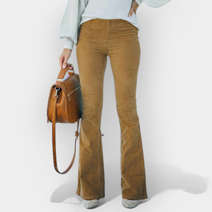 High-Rise Flared Trousers