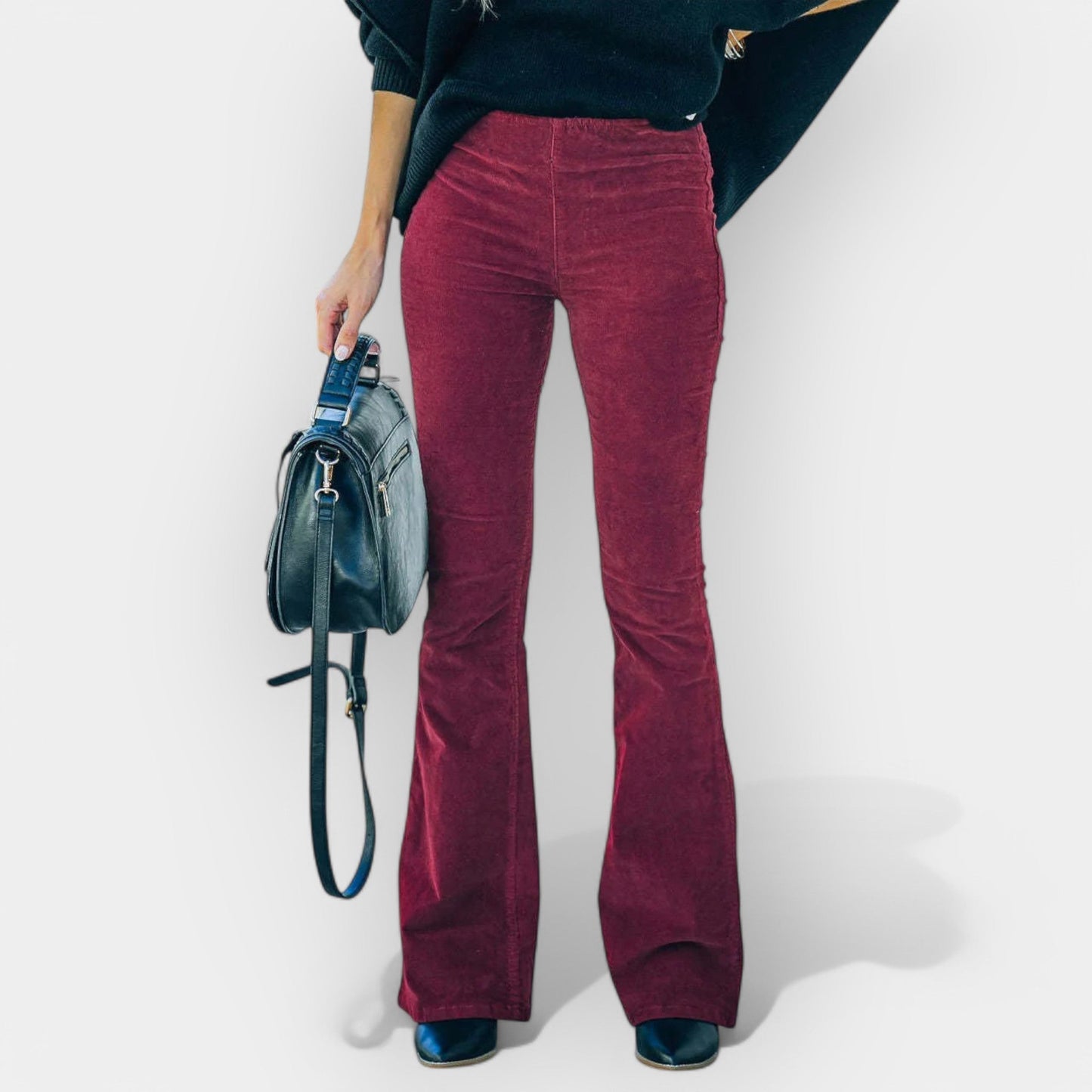 High-Rise Flared Trousers