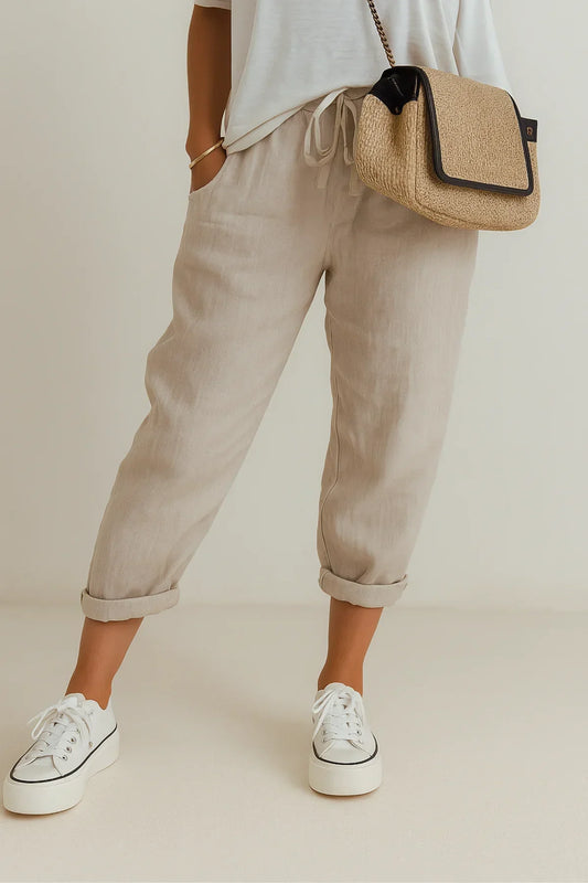 Casual linen trousers
