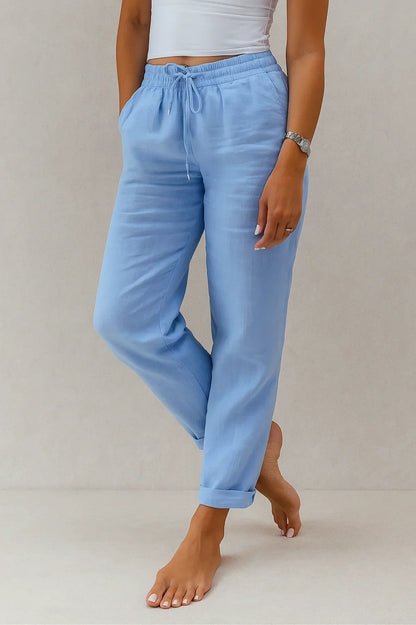 Comfortable linen trousers