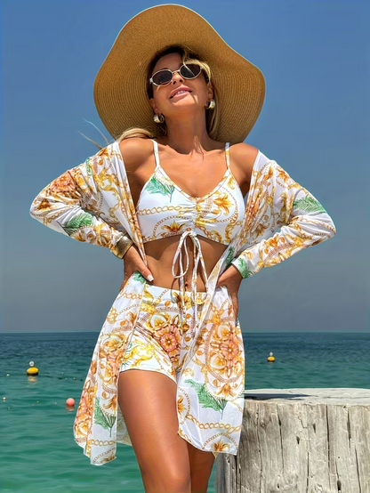 Susanna™ Printed 3-Piece bikini set