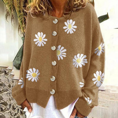 Angel™  Cute Cardigan With Daisies