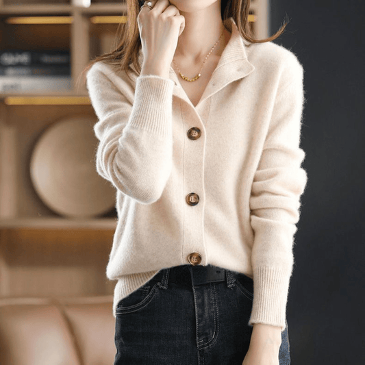Anny™ - Luxurious Cashmere Knit Cardigan