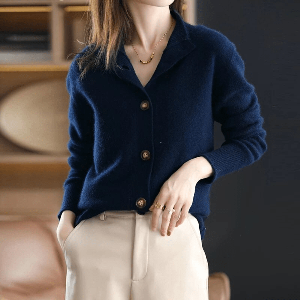 Anny™ - Luxurious Cashmere Knit Cardigan